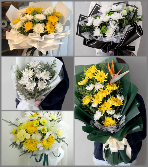 山东青岛胶州市营海街道小滩子村白事花束代送
